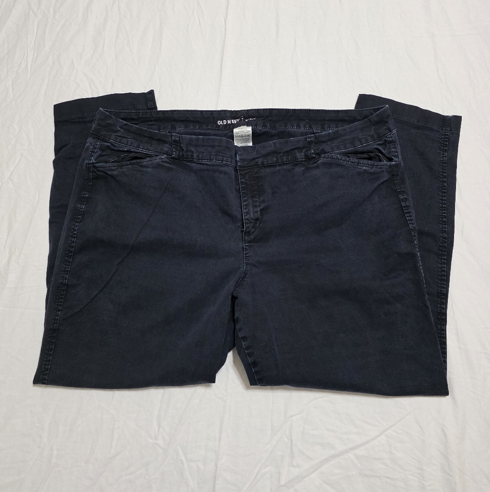 Old Navy Women's Dark Blue Straight Leg Jeans